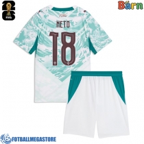 Fotballdrakt Barn Portugal Pedro Neto #18 Bortedraktsett VM 2026 Kortermet (+ Korte bukser)